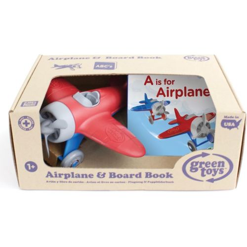  Green Toys Airplane & Board Book (color may vary)