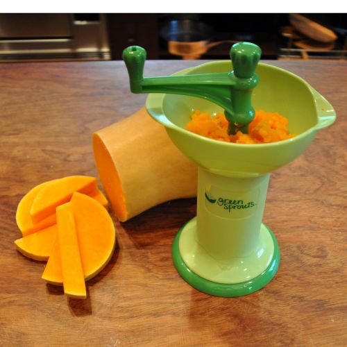  [아마존베스트]Green sprouts green sprouts Fresh Baby Food Mill | Easily purees food for baby | Seperates seeds & skins from puree, Compact size, No batteries or electricity needed, Dishwasher safe