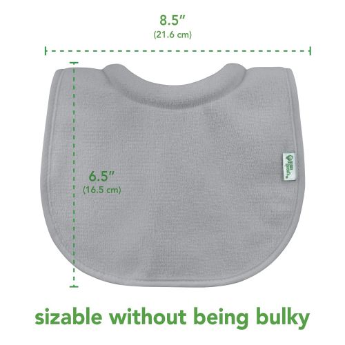  green sprouts 6 Pack Stay-Dry Milk-Catcher Bibs, Navy, Aqua