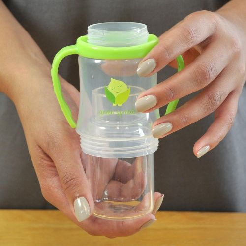  green sprouts Sip & Straw Cup made from Glass | Safer from the inside out | Liquids only touch silicone & glass, Straw supports healthy oral development