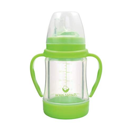  green sprouts Sip & Straw Cup made from Glass | Safer from the inside out | Liquids only touch silicone & glass, Straw supports healthy oral development