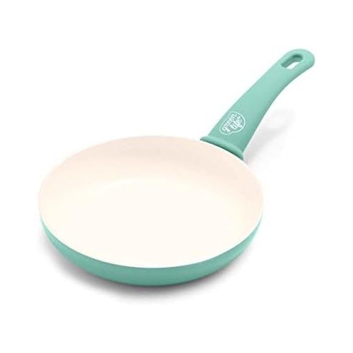  GreenLife Soft Grip Healthy Ceramic Nonstick, Frying Pan, 8, Turquoise