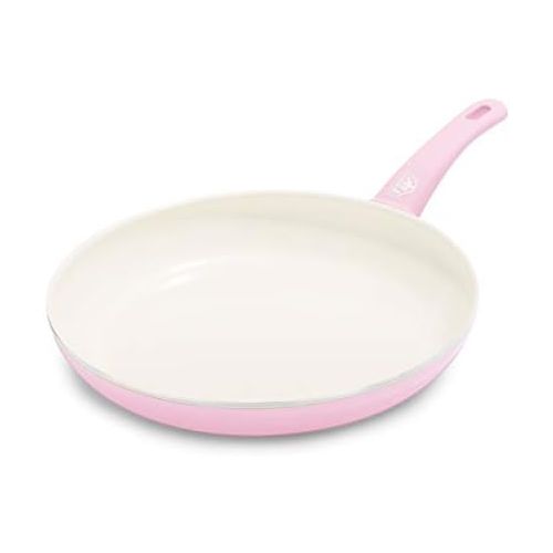  GreenLife Soft Grip Healthy Ceramic Nonstick, Frying Pan, 12, Pink