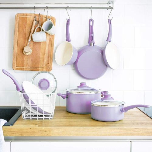  GreenLife Soft Grip 16pc Ceramic Non-Stick Cookware Set, Turquoise - CC001007-001