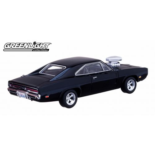  Doms 1970 Dodge Charger Black The Fast and The Furious Movie (2001) 143 Diecast Car Model by Greenlight