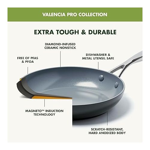  GreenPan Valencia Pro Hard Anodized Healthy Ceramic Nonstick 11