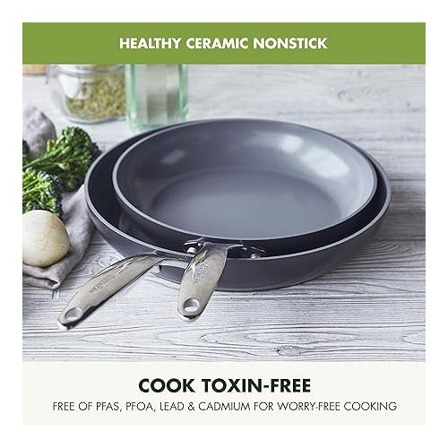  GreenPan Valencia Pro Hard Anodized Healthy Ceramic Nonstick 8