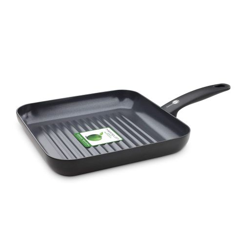  GreenPan Cambridge Infinity Keramik Grillpfanne, antihaftbeschichtet, schwarz