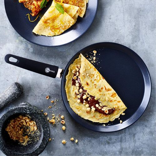  GreenPan Crepepfanne 24-cm Ø Keramik-Beschichtung Anti-Haft-beschichtet fuer Pancake + Pfannekuchen alle Herd-Platten geeignet Gas Induktion Elektro