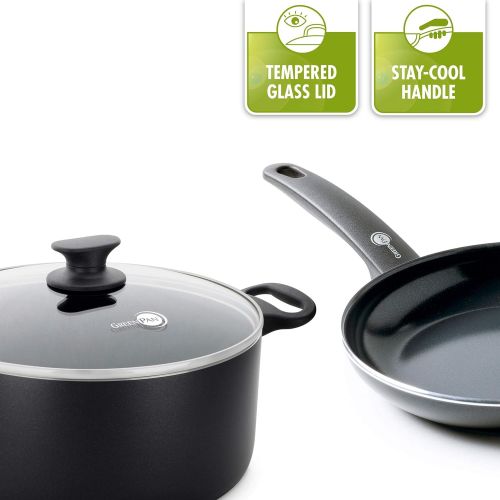  GreenPan Cambridge Infinity Keramik Wok, antihaftbeschichtet, schwarz