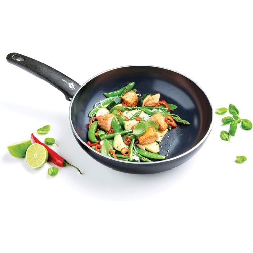  GreenPan Cambridge Infinity Keramik Wok, antihaftbeschichtet, schwarz