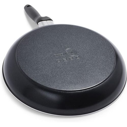  GreenPan Rio Healthy Ceramic Nonstick 8 and 10 Frying Pan Skillet Set, PFAS-Free, Dishwasher Safe, Black