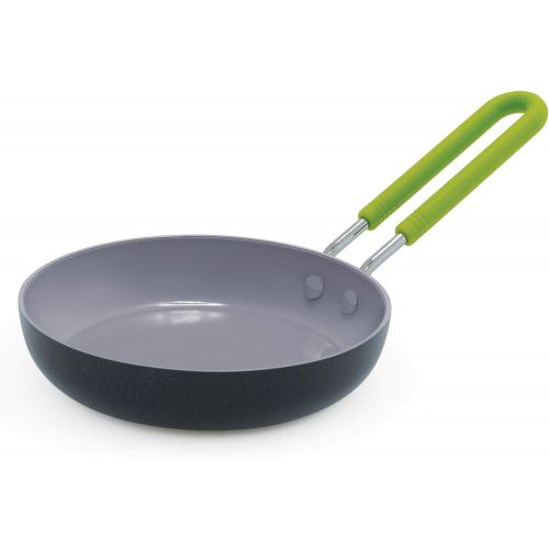  GreenPan Mini Healthy Ceramic Nonstick, 5 Square Egg Pan, PFAS-Free, Dishwasher Safe, Stay Cool Handle, Black