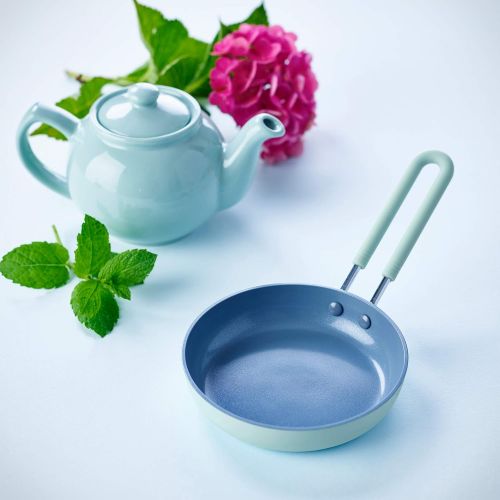  [아마존베스트]GreenPan Mini Healthy Ceramic Nonstick Sky Blue Egg Pan, 5