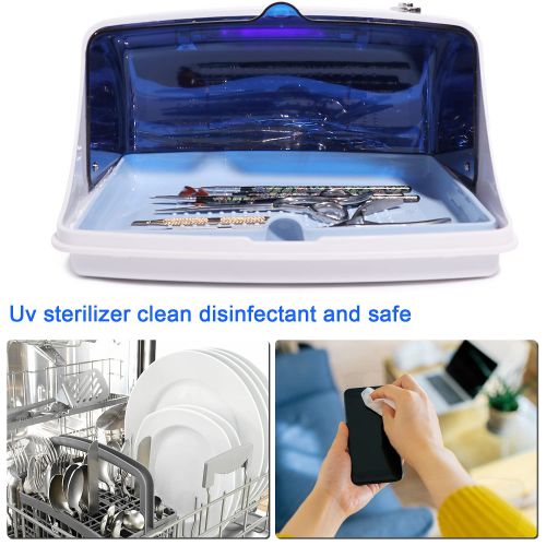  GreenPower UV Sterilizer Box+2Bulbs Professional Home Appliances Salon LED Disinfection UV Light Sanitizer For Phone Baby Bottle Cleaning Beauty Tools