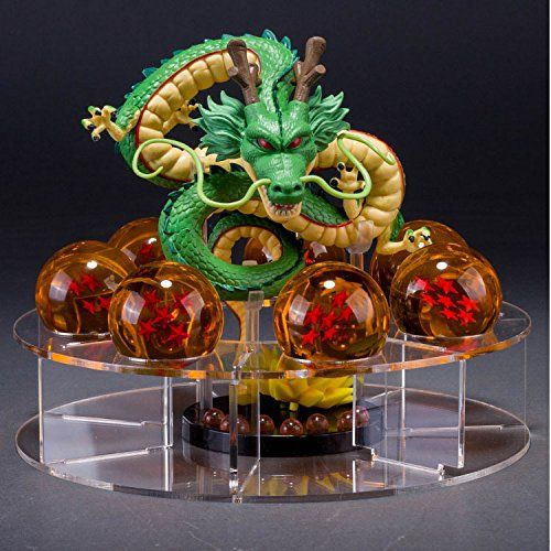  GreenSun(TM) dbz dragon ball z Shenron action figures dragonball z figures Anime esferas del dragon+7pcs PVC balls+shelf brinquedos kids toys