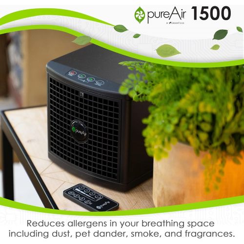  Greentech Environmental pureAir 1500 - Portable Air Purifier and Air Cleaner, Air Purifiers for Home, Office, and Bedroom, For Spaces Up to 1500 Square Feet, Neutralizes Tough Odor