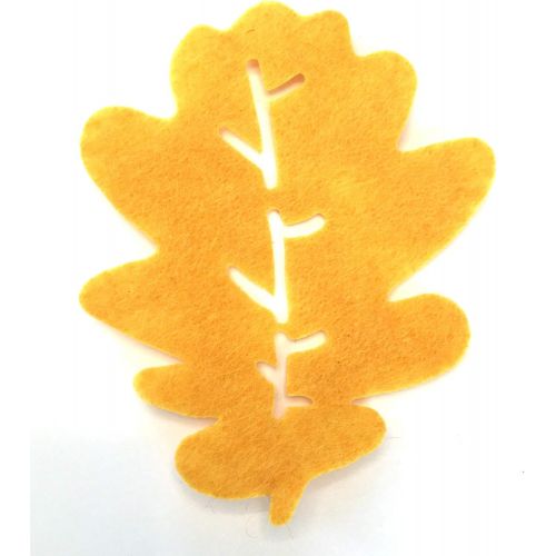  [아마존베스트]Greenbrier Felt Leaves 20 Count Assorted Leaf Shapes