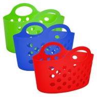 Greenbrier International Assorted Multicolor Basket with Handles 3ct