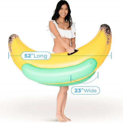  Greenco Giant Inflatable Ride-On Banana Float