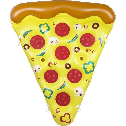  Greenco Giant Inflatable Pizza Pool Float Single, 75 x 61 Inches