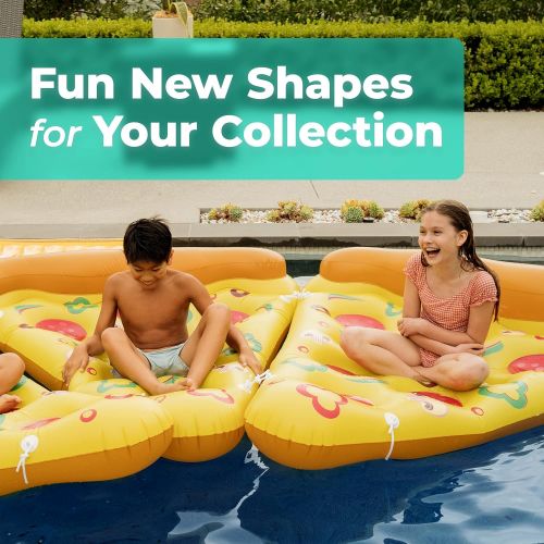  Greenco Giant Inflatable Pizza Pool Float Single, 75 x 61 Inches