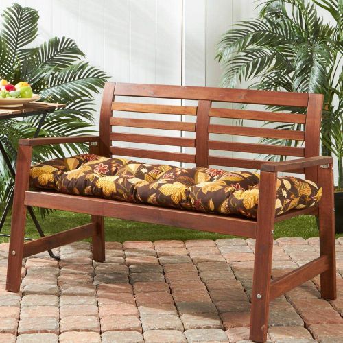  Greendale Home Fashions 51-Inch Indoor/Outdoor Bench Cushion, Marine Blue