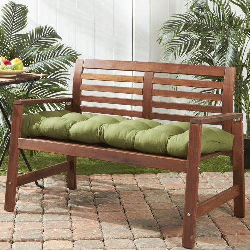  Greendale Home Fashions 51-Inch Indoor/Outdoor Bench Cushion, Marine Blue