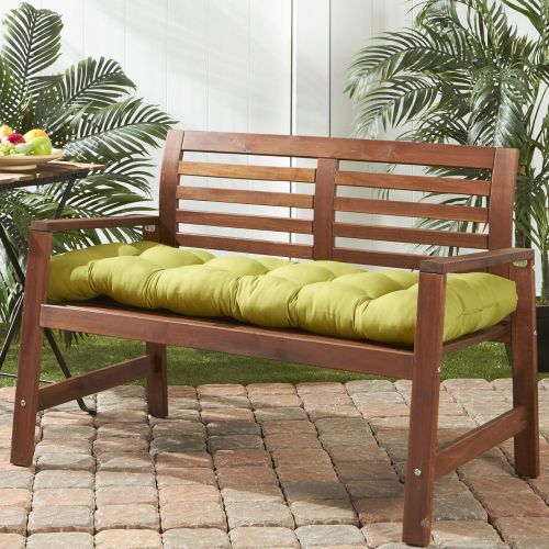  Greendale Home Fashions 51-Inch Indoor/Outdoor Bench Cushion, Marine Blue