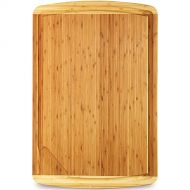 Greener Chef 30 x 20 Inch MASSIVE XXXL Extra Large Bamboo Cutting Board ? Wooden Carving Board for Turkey, Meat, Vegetables, BBQ LARGEST Wood Butcher Block Chopping Boards with Handles, Juice