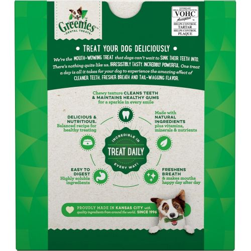  Greenies Dog Dental Chews Dog Treats - Petite Size (15-25 lb Dogs)