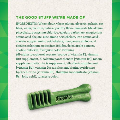  Greenies Dog Dental Chews Dog Treats - Teenie Size (5-15 lb Dogs)