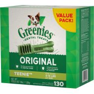 Greenies Dental Chews for Dogs, Teenie, 130 Count (Pack of 5)