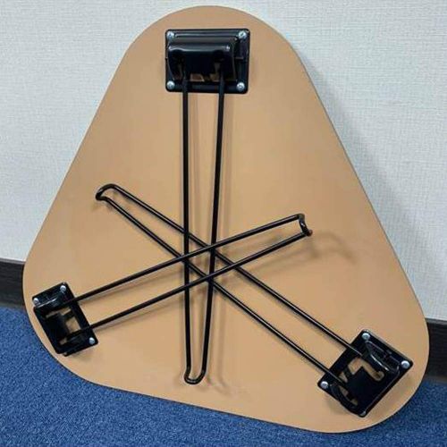  Greenjet Triangle Wood Side Table, End Table, Foldable Desk with Hairpin Legs,Adjustable Folding Utility Table Portable for Indoor or Outdoor