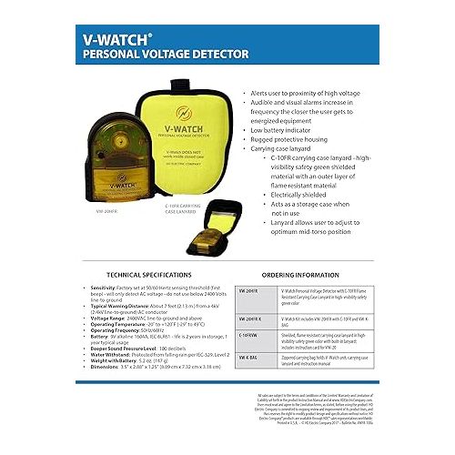  Greenlee HD Electric VW-20H V-Watch Personal Voltage Detector (Renewed)