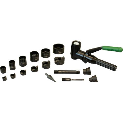  Greenlee Speed Punch 7908SBSP Kit, 12-Inch to 2-Inch Conduit, Mild Steel with Driver