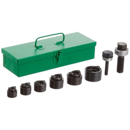  Greenlee 39860 Standard Round Manual Industrial Punch Kit, 34-Inch to 1-12-Inch Hole Size