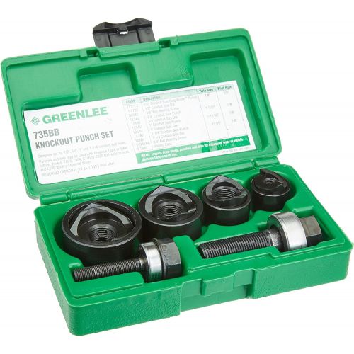  Greenlee 735BB Knockout Punch Kit, 12-Inch to 1-14-Inch Conduit Size
