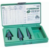 Greenlee 35884 Kwik Stepper Step Bit Kit, 3 Piece