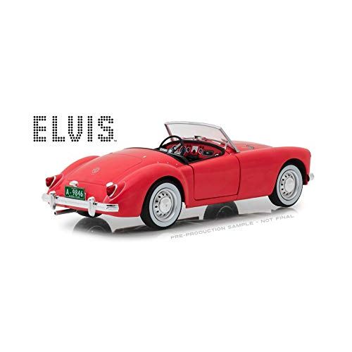  New DIECAST Toys CAR Greenlight 1:18-1959 MG A 1600 Roadster MKI - Elvis Presley - Blue Hawaii RED 13524