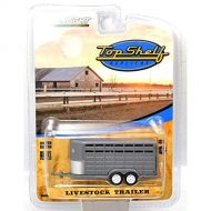 Greenlight 1:64 SCALE TOP SHELF REPLICASLIVESTOCK TRAILER green light one sixty-four scale live stock trailer hose trailer [parallel import goods]