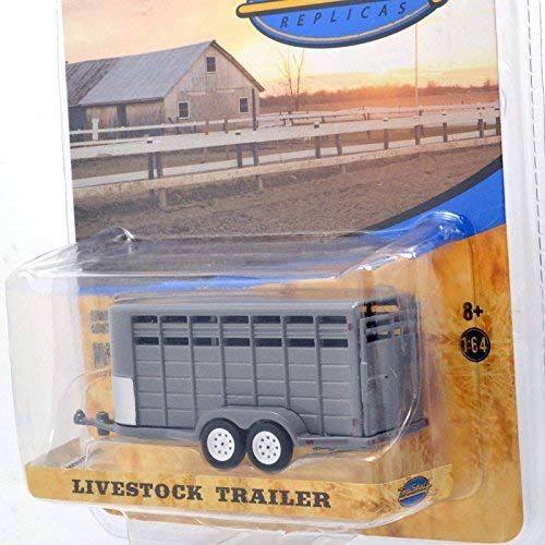  Greenlight 1:64 SCALE TOP SHELF REPLICASLIVESTOCK TRAILER green light one sixty-four scale live stock trailer hose trailer [parallel import goods]