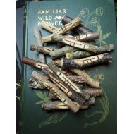 Greenwomancrafts 20 Celtic Tree Ogham Staves made with Corresponding Woods with pouch and information sheet - Pagan, Wicca, Druid, Druidry, Witchcraft,