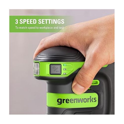  Greenworks 24V Orbital Sander Kit, 5