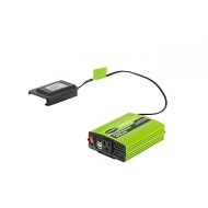 Greenworks 40V 300W Cordless Power Inverter, Sine Wave Inverter with 2 USB Ports and AC Port, IV40A00