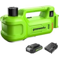 Greenworks 24V Cordless Car Jack Kit, 3 Ton Max Loading For Vehicle Weigh Hydraulic Jack with 2Ah Battery and Charger