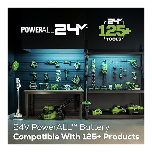  Greenworks 48V (2 x 24V) Cordless Brushless Axial Leaf Blower (140 MPH / 585 CFM / 125+ Compatible Tools), (2) 4.0Ah Batteries and Dual Port Rapid Charger Included