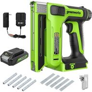 Greenworks 24V 3/8 in Crown Stapler with 2Ah Battery and 2A Charger