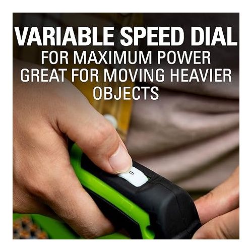  Greenworks 40V (150 MPH / 130 CFM / 75+ Compatible Tools) Cordless Leaf Blower, 4.0Ah Battery and Charger Included