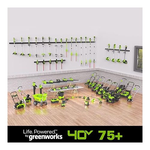  Greenworks 40V (150 MPH / 130 CFM / 75+ Compatible Tools) Cordless Leaf Blower, 4.0Ah Battery and Charger Included